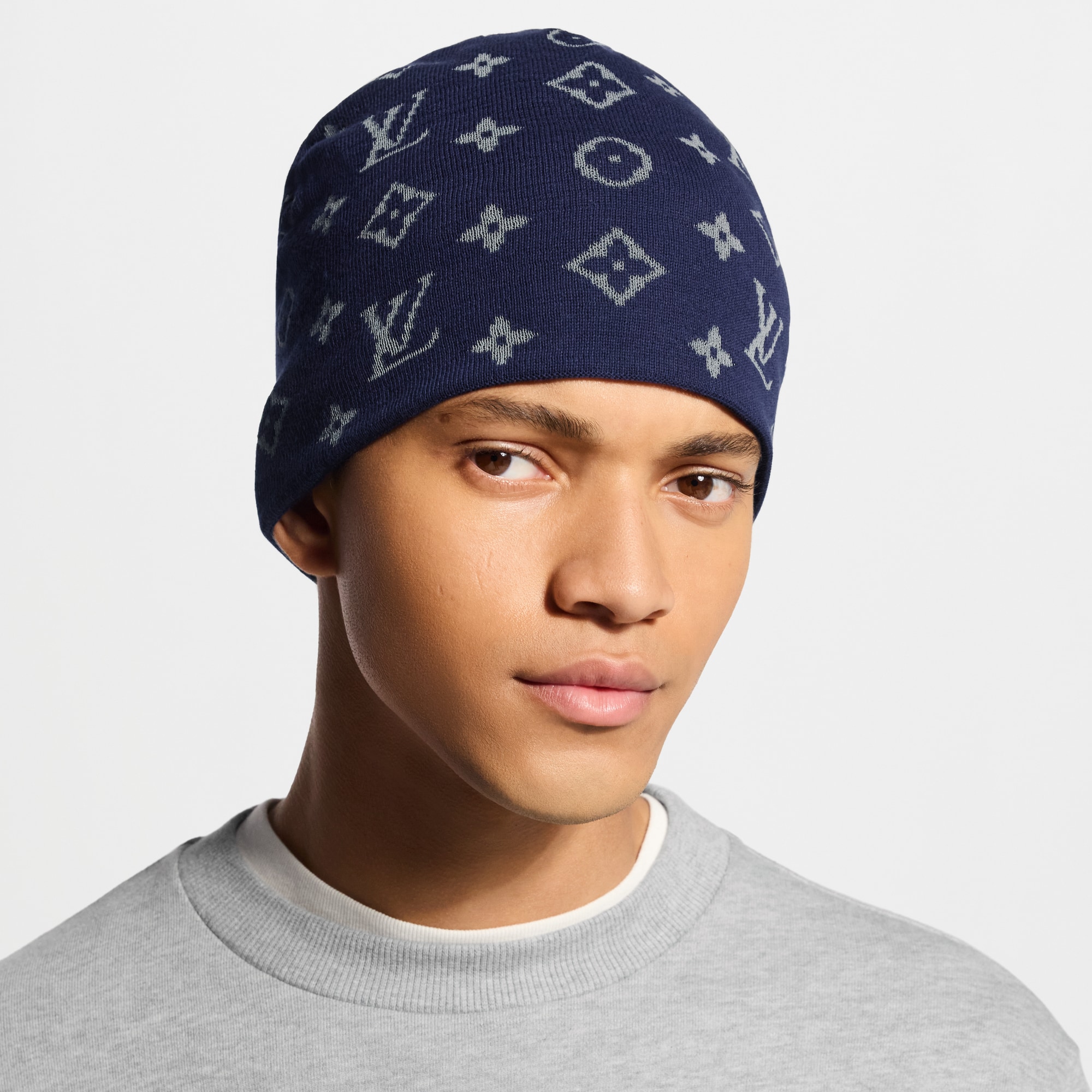 ビーニー・LV フィット モノグラム リフレクティブ S00｜ルイ